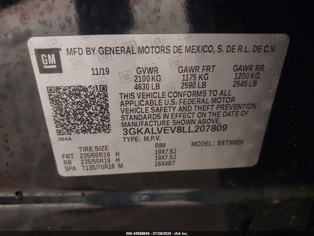 3GKALVEV8LL207809 2020 GMC TERRAIN photo no. 9