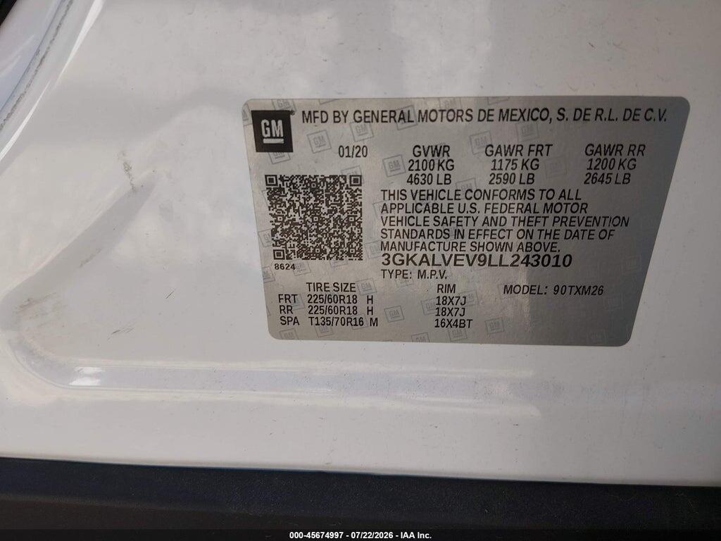 3GKALVEV9LL243010 2020 GMC TERRAIN photo no. 9