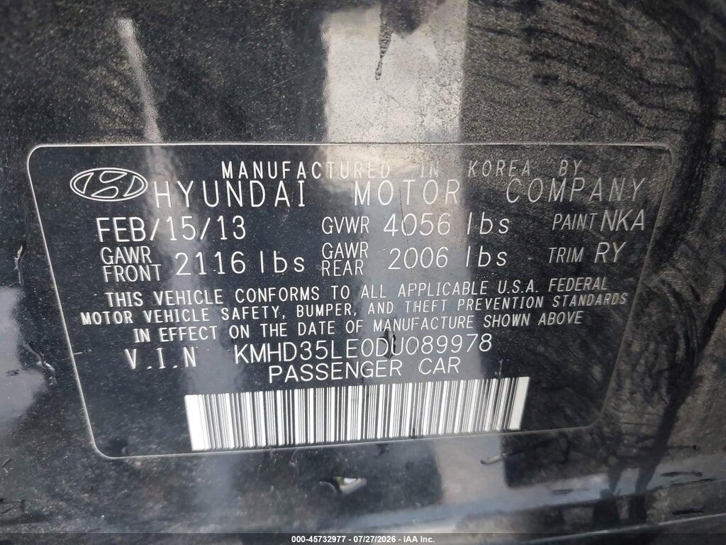 KMHD35LE0DU089978 2013 HYUNDAI ELANTRA GT photo no. 9