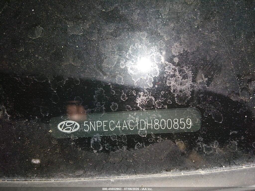 5NPEC4AC1DH800859 2013 HYUNDAI SONATA photo no. 9