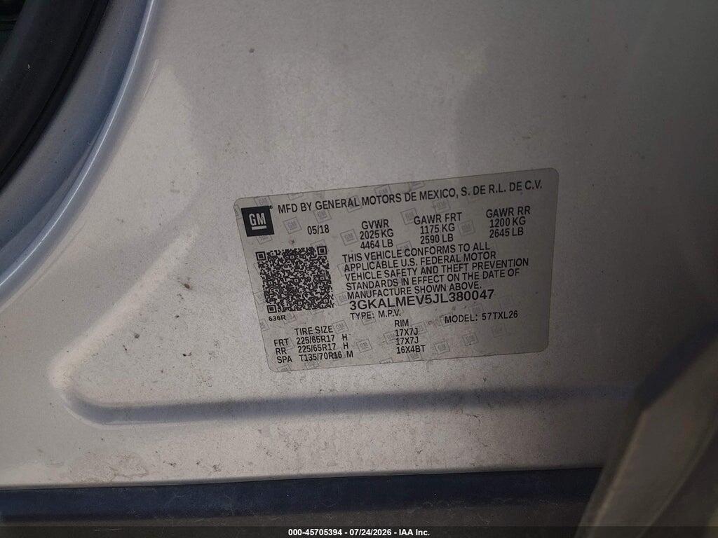 3GKALMEV5JL380047 2018 GMC TERRAIN photo no. 9