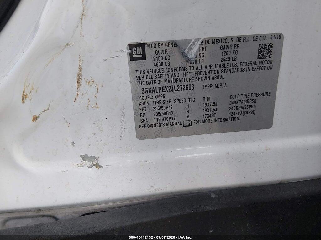 3GKALPEX2JL272603 2018 GMC TERRAIN photo no. 9