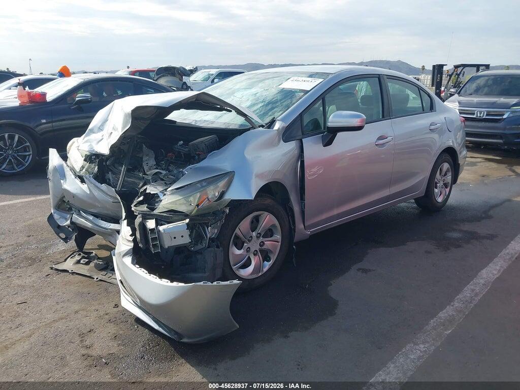 2HGFB2F59FH510839 2015 HONDA CIVIC photo no. 2
