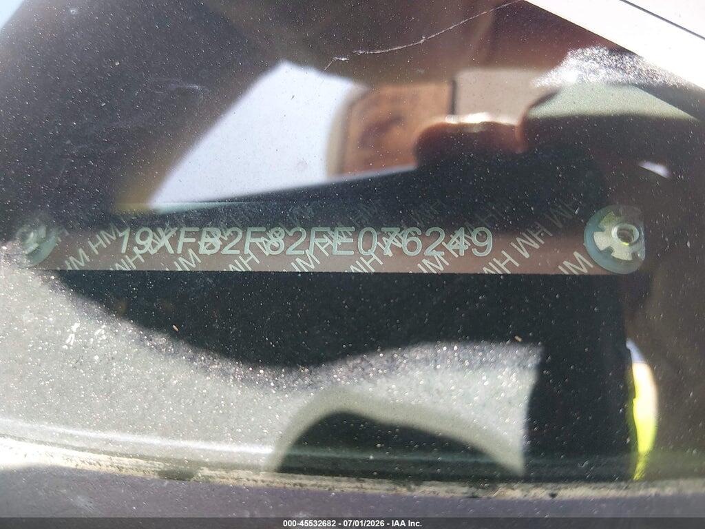 19XFB2F82FE076249 2015 HONDA CIVIC photo no. 9