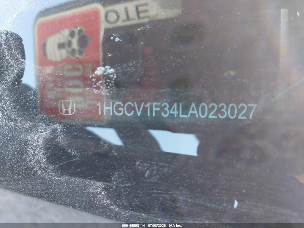 1HGCV1F34LA023027 2020 HONDA ACCORD photo no. 9