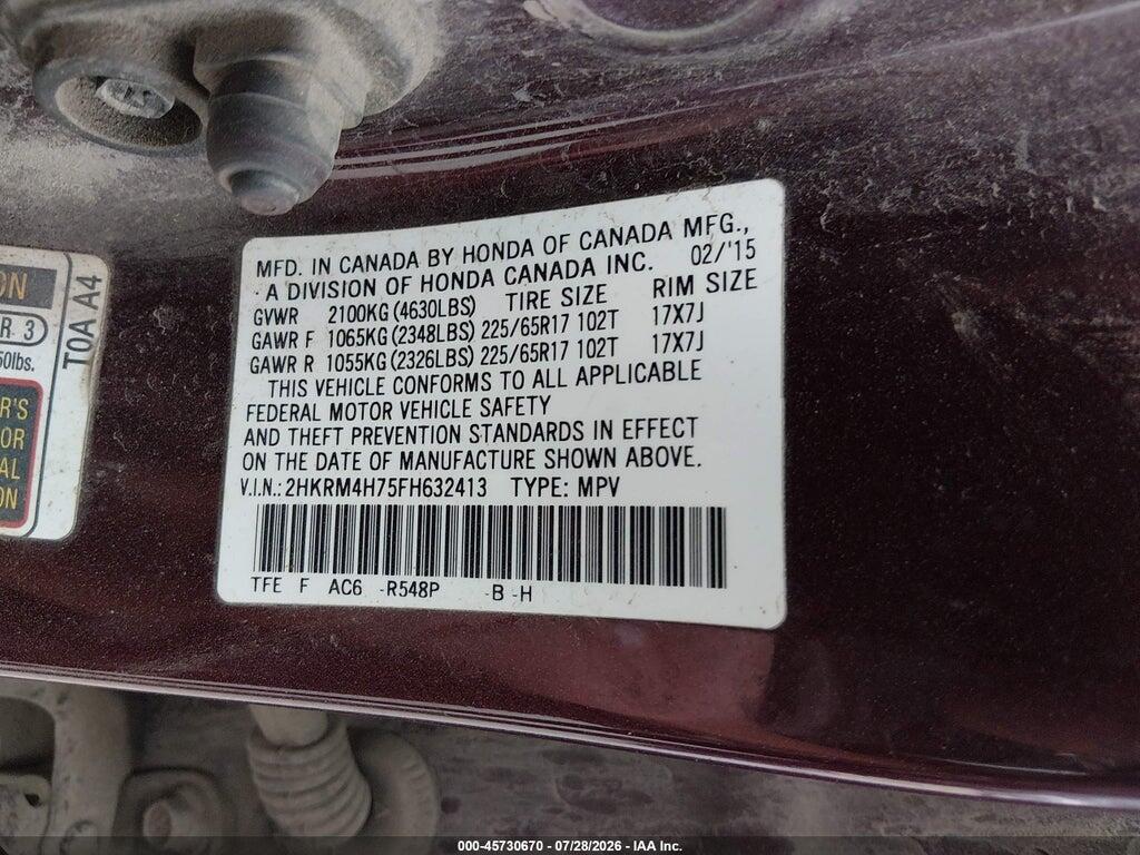 2HKRM4H75FH632413 2015 HONDA CR-V photo no. 9