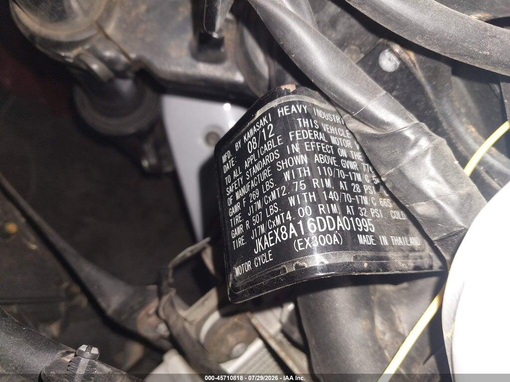 JKAEX8A16DDA01995 2013 KAWASAKI EX300 photo no. 10