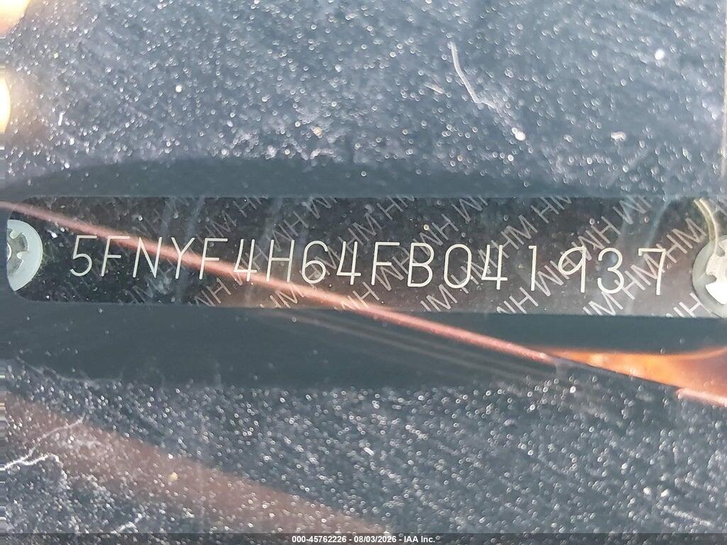5FNYF4H64FB041937 2015 HONDA PILOT photo no. 9