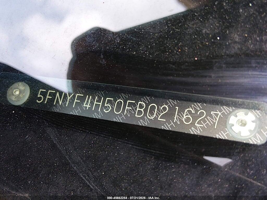 5FNYF4H50FB021627 2015 HONDA PILOT photo no. 9
