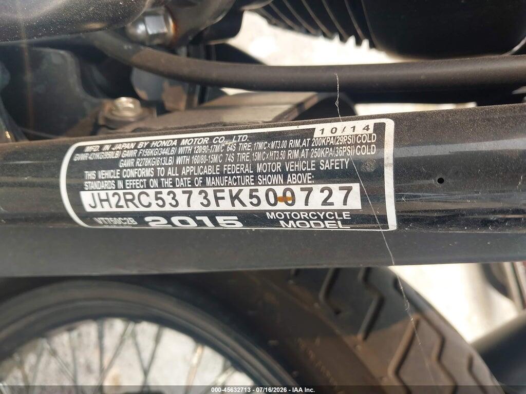 JH2RC5373FK500727 2015 HONDA VT750 photo no. 10