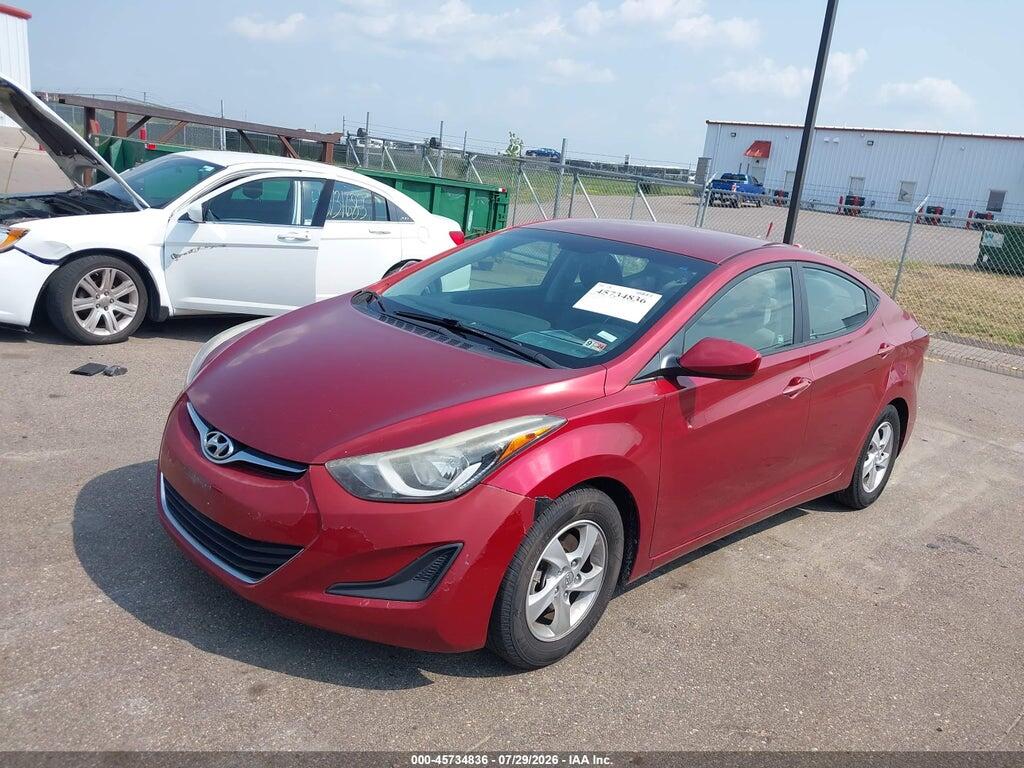 5NPDH4AE9FH621650 2015 HYUNDAI ELANTRA photo no. 2