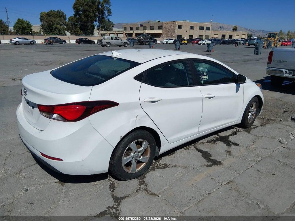 5NPDH4AE9FH549185 2015 HYUNDAI ELANTRA photo no. 4