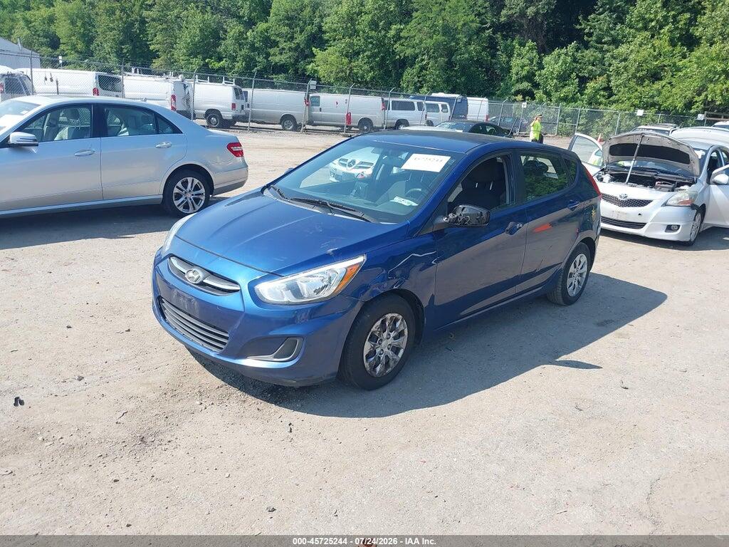 KMHCT5AEXFU207651 2015 HYUNDAI ACCENT photo no. 2