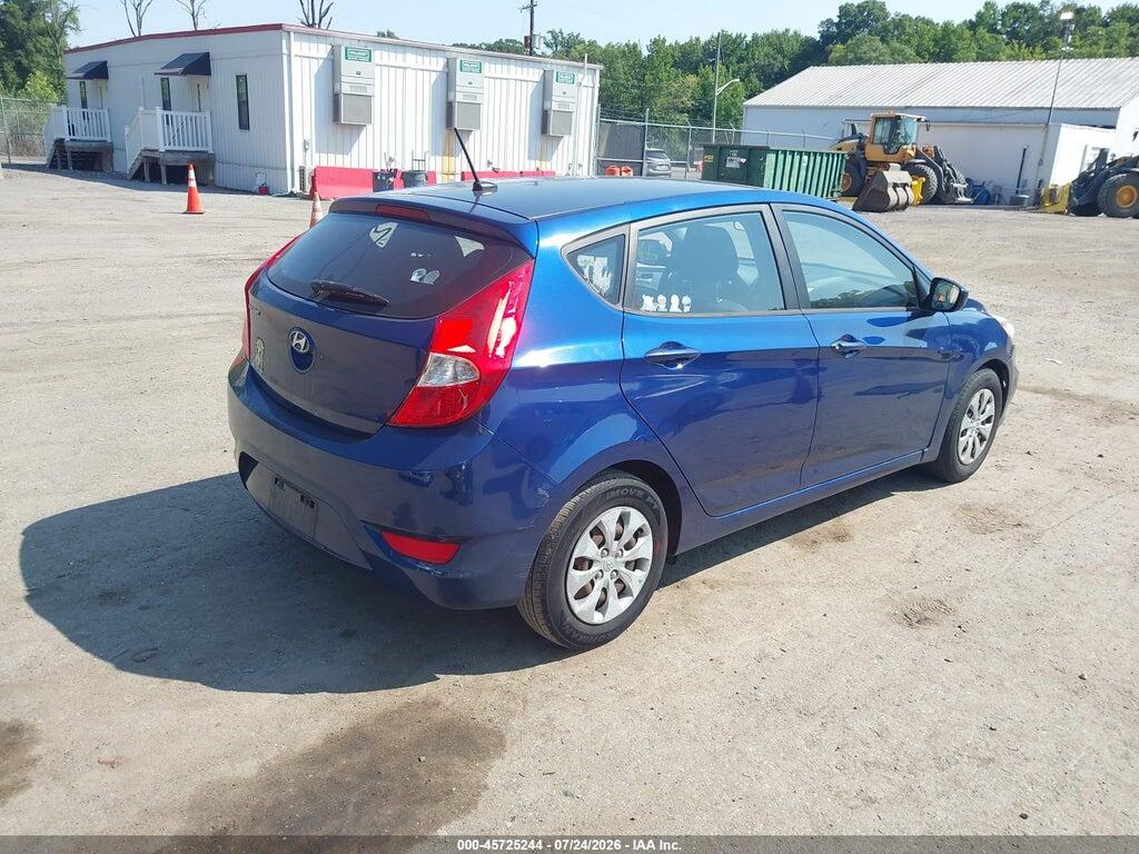 KMHCT5AEXFU207651 2015 HYUNDAI ACCENT photo no. 4