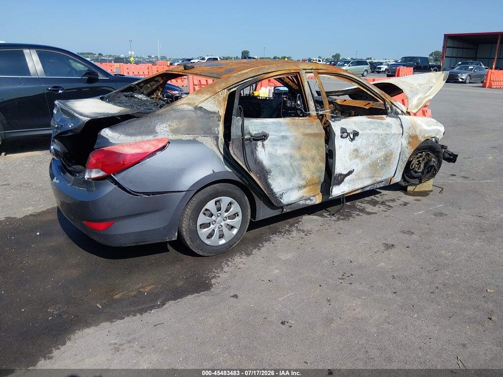 KMHCT4AE0FU900593 2015 HYUNDAI ACCENT photo no. 4
