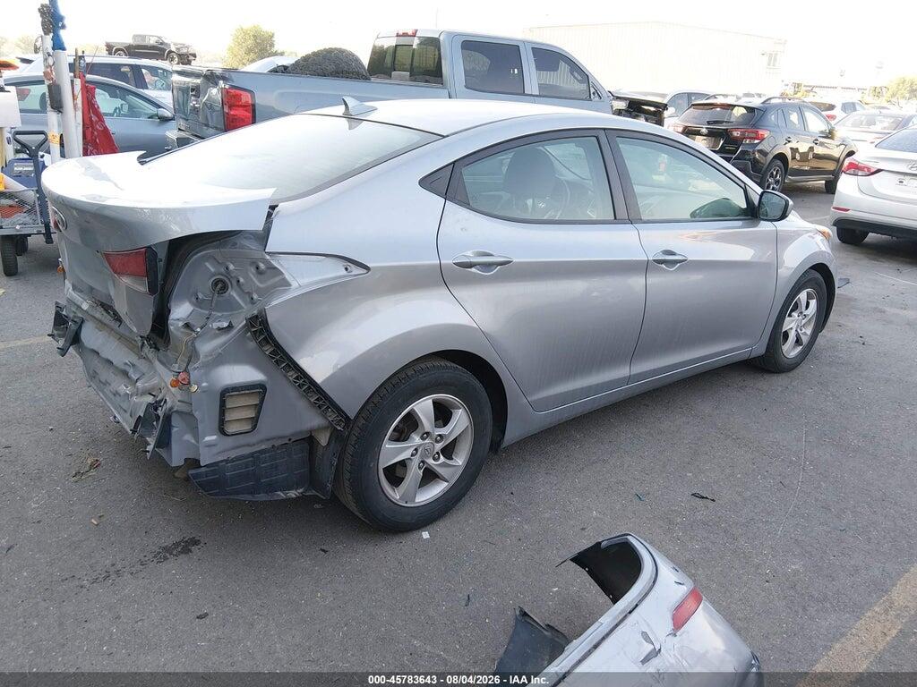 5NPDH4AE7FH621937 2015 HYUNDAI ELANTRA photo no. 4