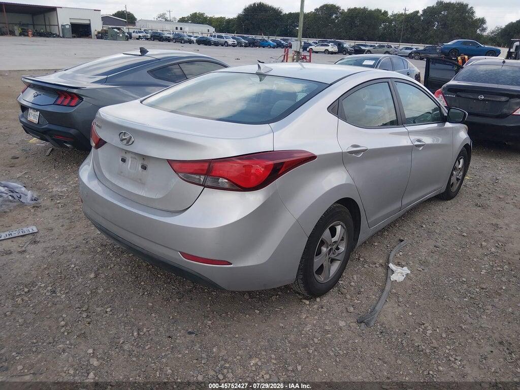 5NPDH4AE7FH633926 2015 HYUNDAI ELANTRA photo no. 4