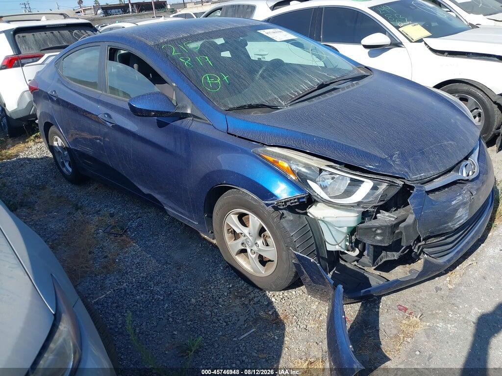 5NPDH4AEXFH584897 2015 HYUNDAI ELANTRA photo no. 1
