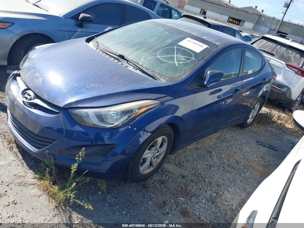 5NPDH4AEXFH584897 2015 HYUNDAI ELANTRA photo no. 2