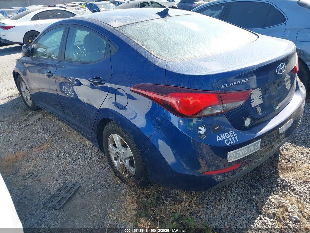 5NPDH4AEXFH584897 2015 HYUNDAI ELANTRA photo no. 3