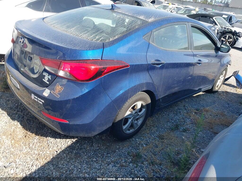 5NPDH4AEXFH584897 2015 HYUNDAI ELANTRA photo no. 4