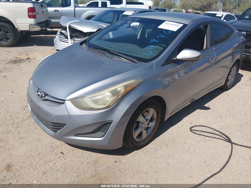 5NPDH4AE3FH649864 2015 HYUNDAI ELANTRA photo no. 2