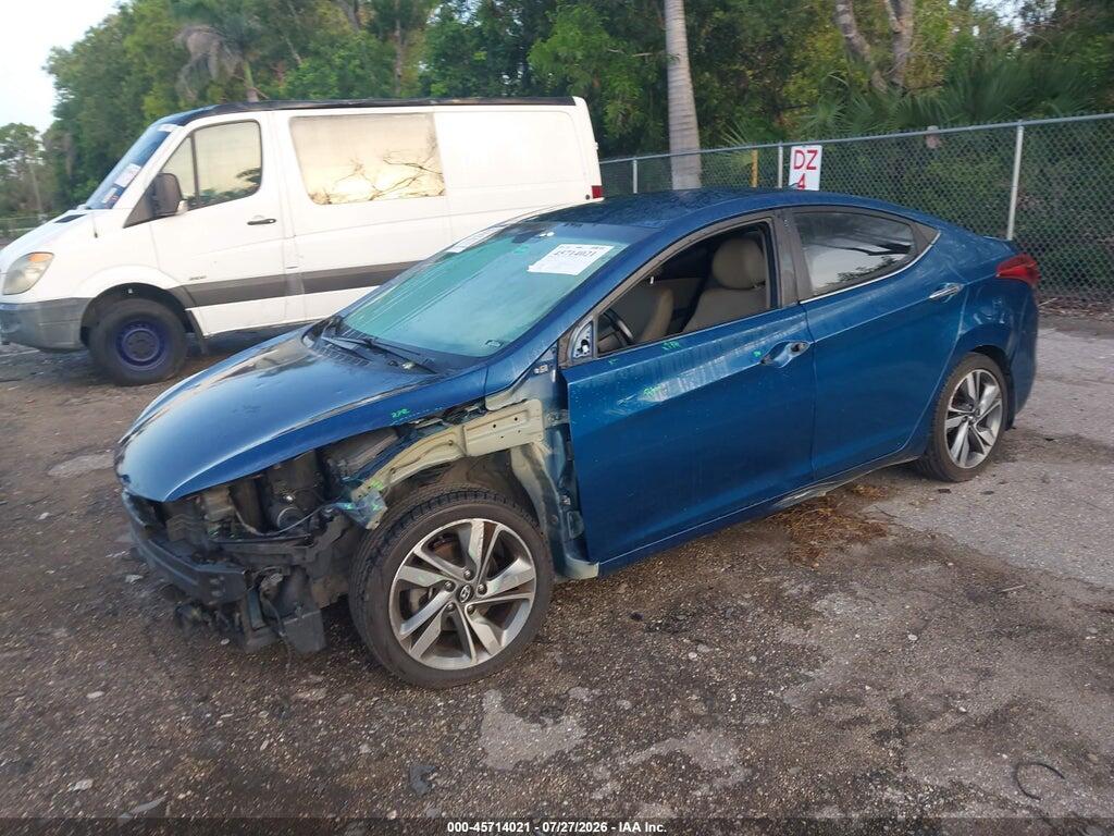 KMHDH4AE2FU455912 2015 HYUNDAI ELANTRA photo no. 2
