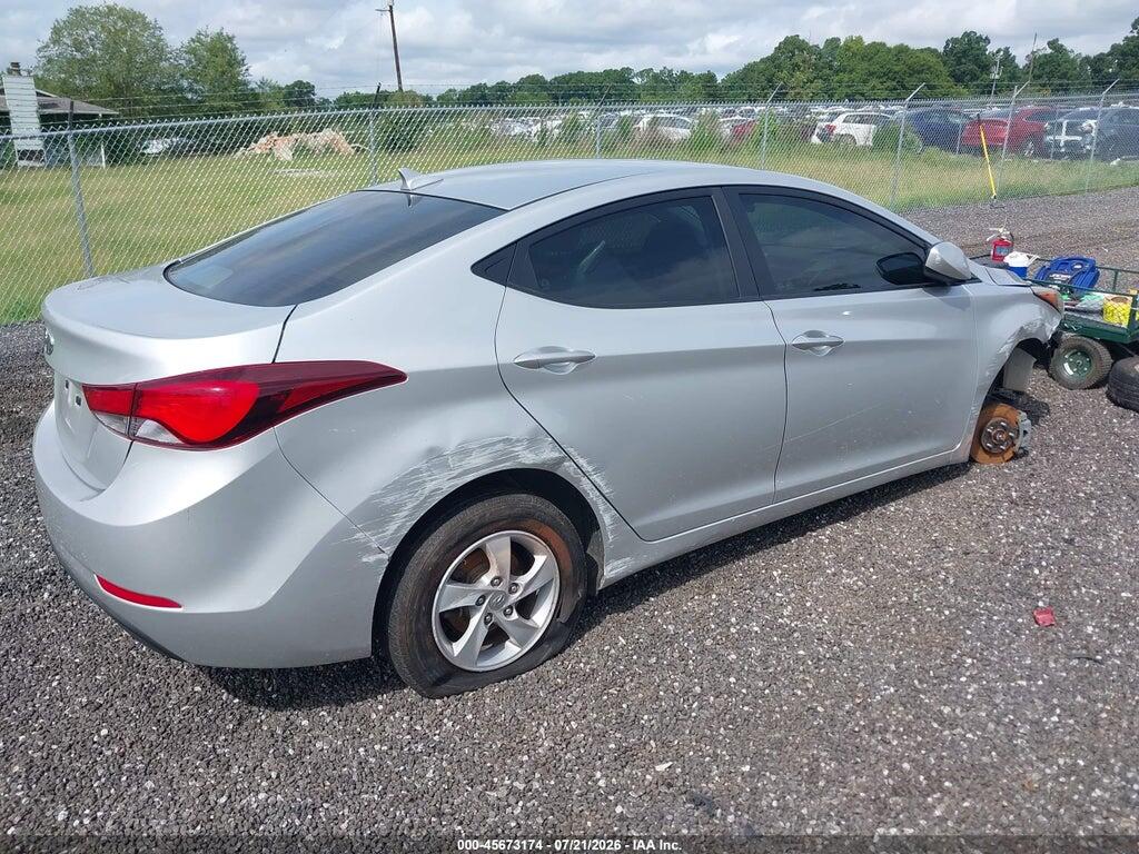 5NPDH4AE3FH583347 2015 HYUNDAI ELANTRA photo no. 4