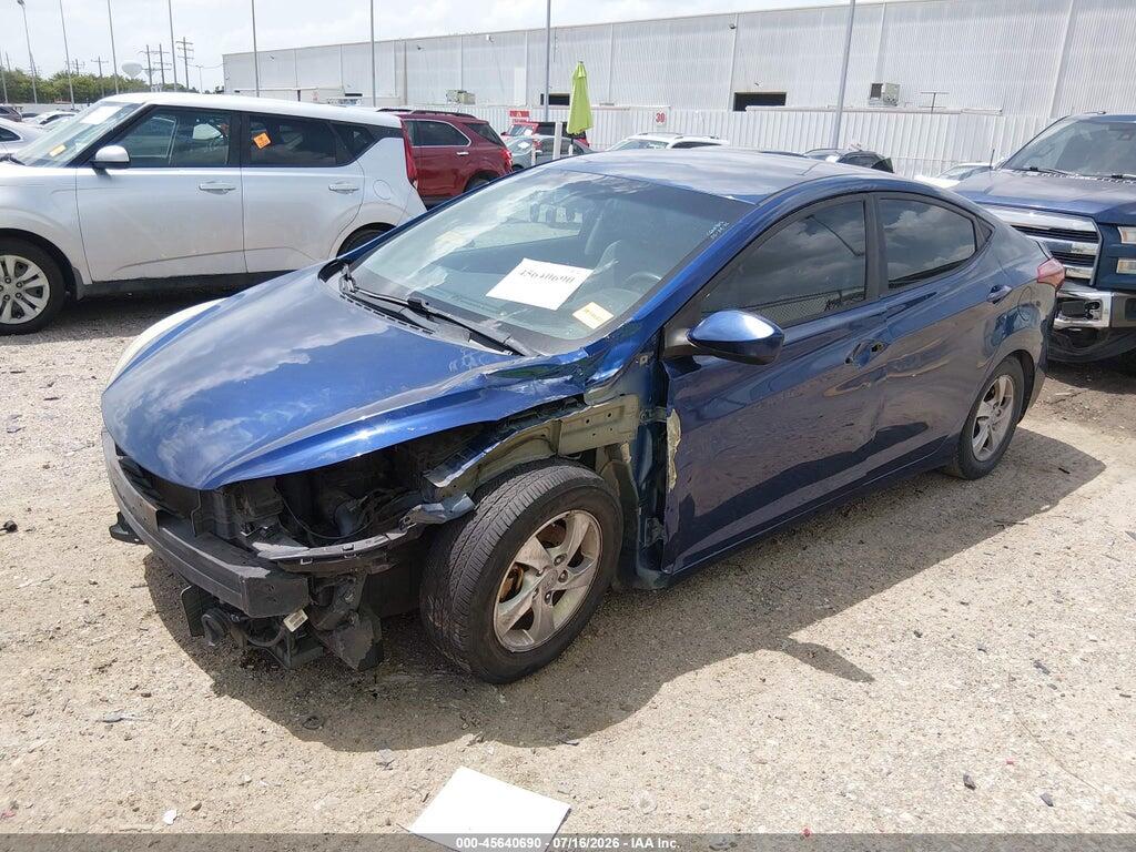 5NPDH4AE4FH578531 2015 HYUNDAI ELANTRA photo no. 2
