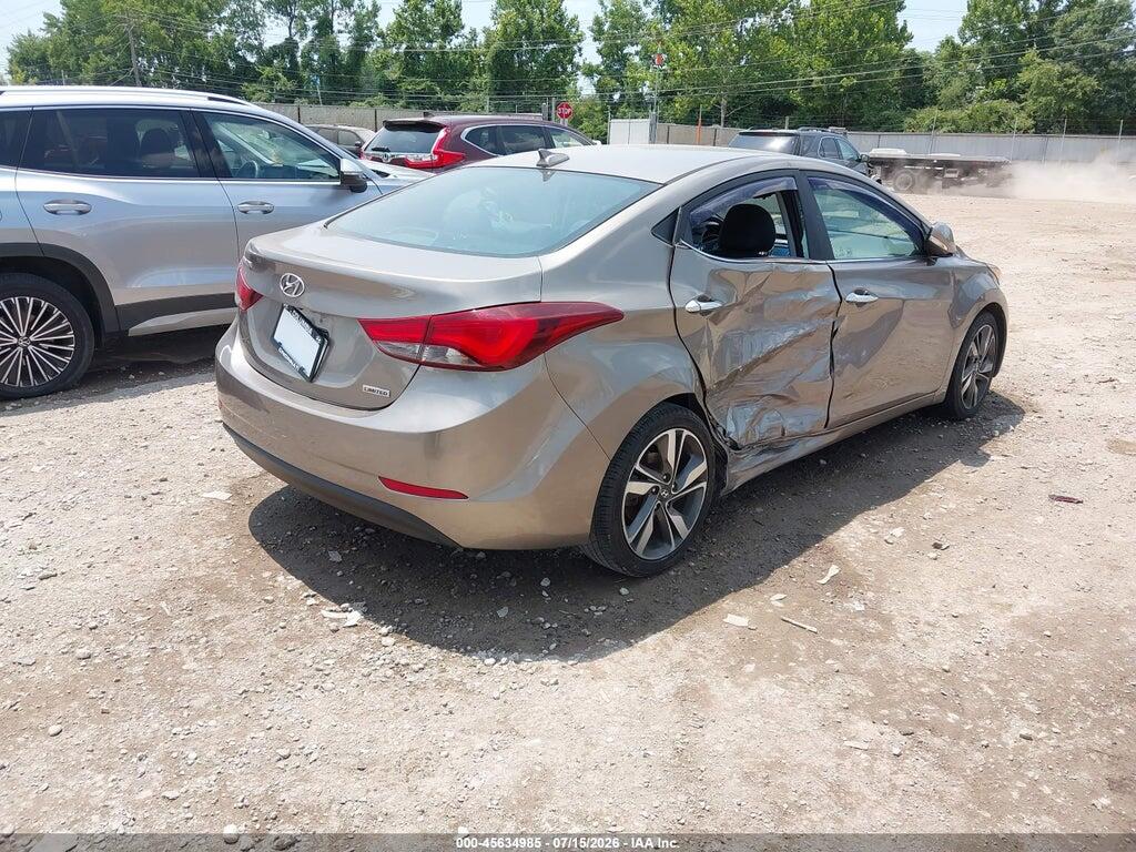 5NPDH4AE6FH585707 2015 HYUNDAI ELANTRA photo no. 4