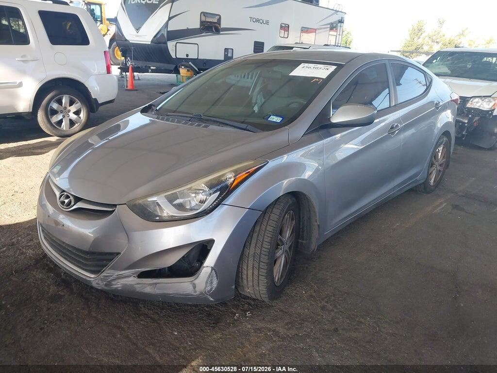 5NPDH4AEXFH610012 2015 HYUNDAI ELANTRA photo no. 2