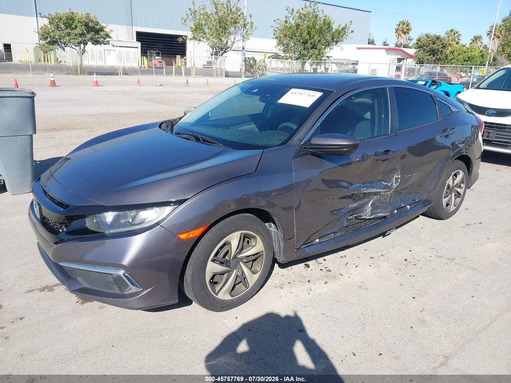 2HGFC2F63KH576318 2019 HONDA CIVIC photo no. 2