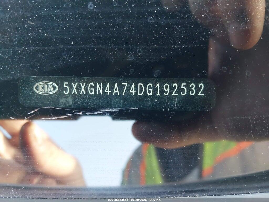 5XXGN4A74DG192532 2013 KIA OPTIMA photo no. 9