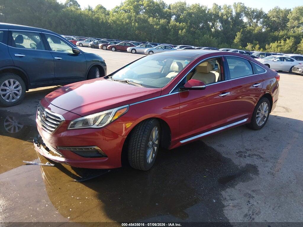 5NPE34AF0FH028612 2015 HYUNDAI SONATA photo no. 2