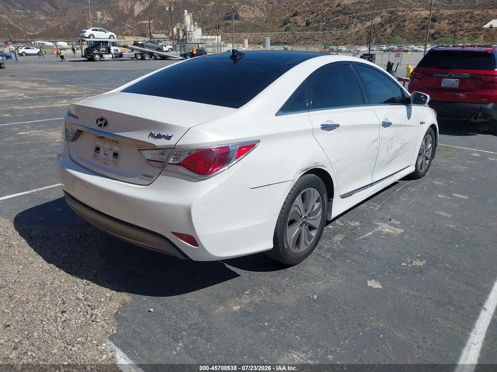 KMHEC4A43FA120850 2015 HYUNDAI SONATA HYBRID photo no. 4