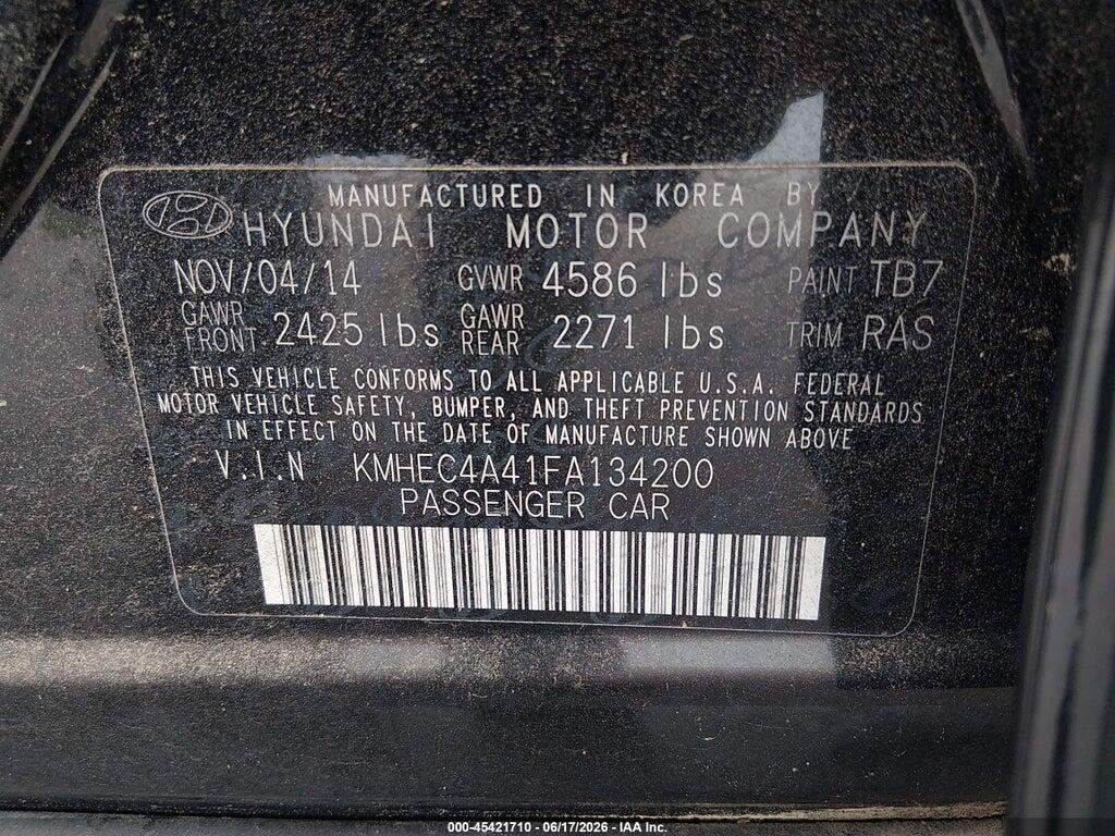 KMHEC4A41FA134200 2015 HYUNDAI SONATA HYBRID photo no. 9