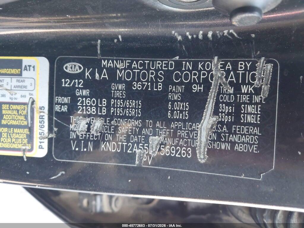 KNDJT2A55D7569263 2013 KIA SOUL photo no. 9