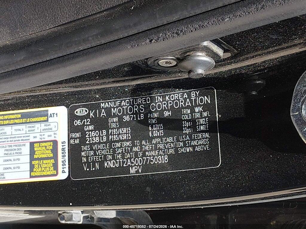 KNDJT2A50D7750318 2013 KIA SOUL photo no. 9
