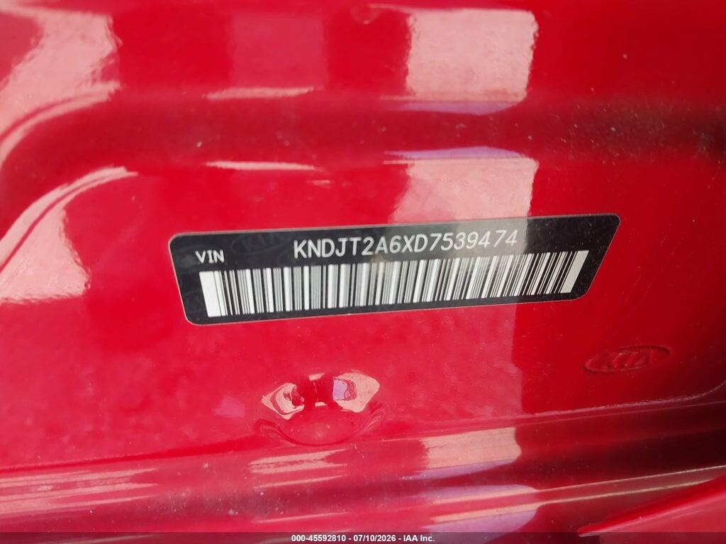 KNDJT2A6XD7539474 2013 KIA SOUL photo no. 9