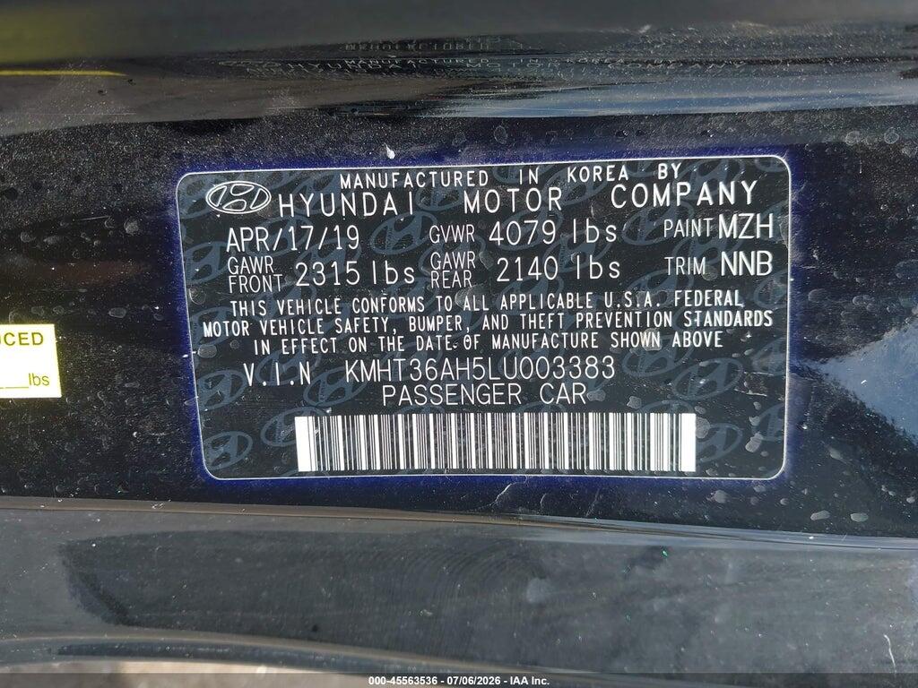 KMHT36AH5LU003383 2020 HYUNDAI VELOSTER N photo no. 9