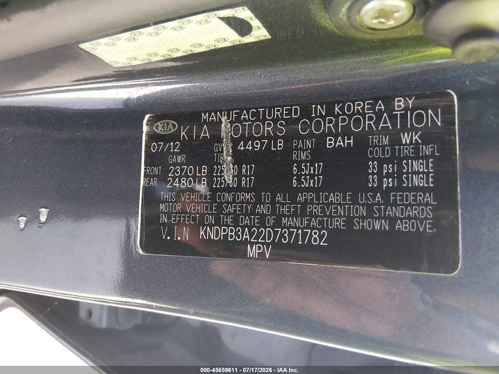 KNDPB3A22D7371782 2013 KIA SPORTAGE photo no. 9