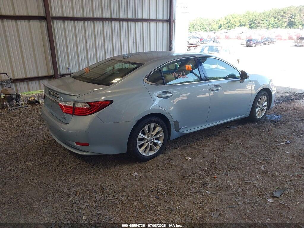JTHBW1GG8D2001485 2013 LEXUS ES 300H photo no. 4