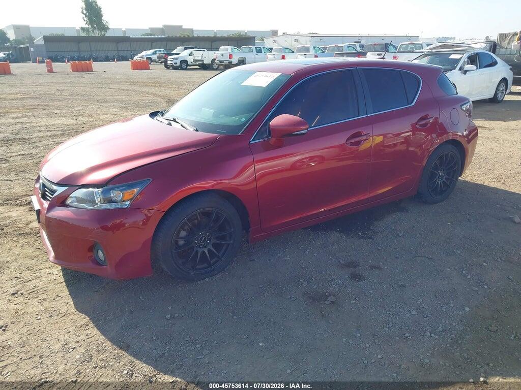 JTHKD5BHXD2148307 2013 LEXUS CT 200H photo no. 2