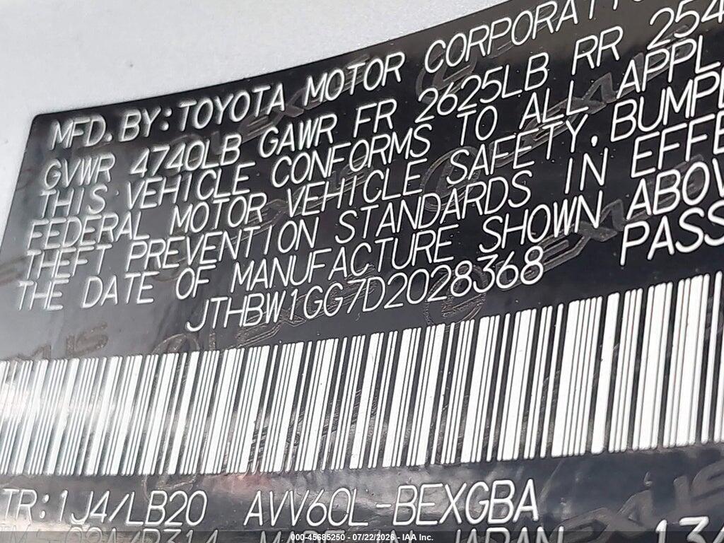 JTHBW1GG7D2028368 2013 LEXUS ES 300H photo no. 9