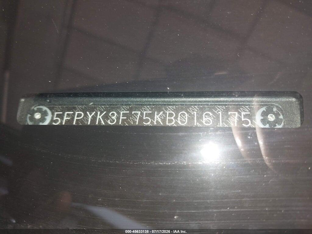 5FPYK3F75KB016175 2019 HONDA RIDGELINE photo no. 9