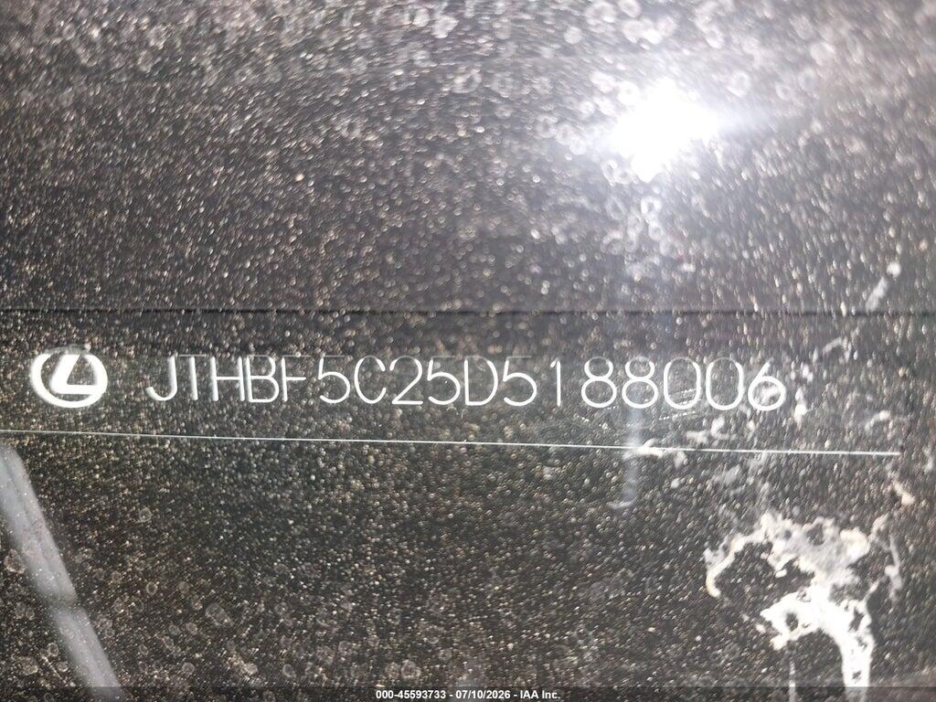 JTHBF5C25D5188006 2013 LEXUS IS 250 photo no. 9