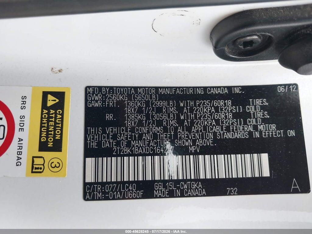 2T2BK1BAXDC164247 2013 LEXUS RX 350 photo no. 9