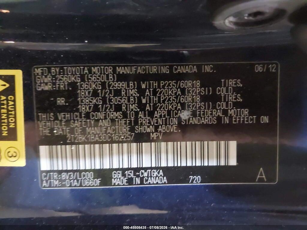 2T2BK1BA3DC162257 2013 LEXUS RX 350 photo no. 9