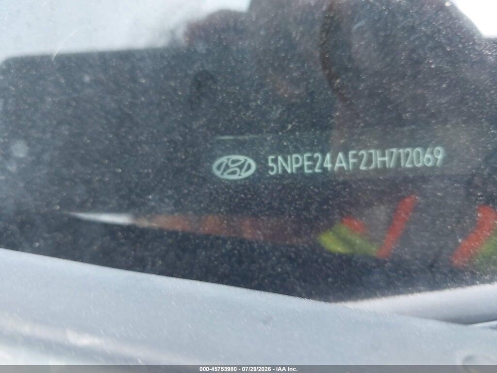 5NPE24AF2JH712069 2018 HYUNDAI SONATA photo no. 9