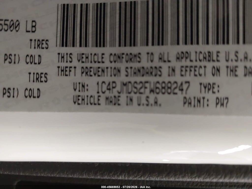 1C4PJMDS2FW688247 2015 JEEP CHEROKEE photo no. 9